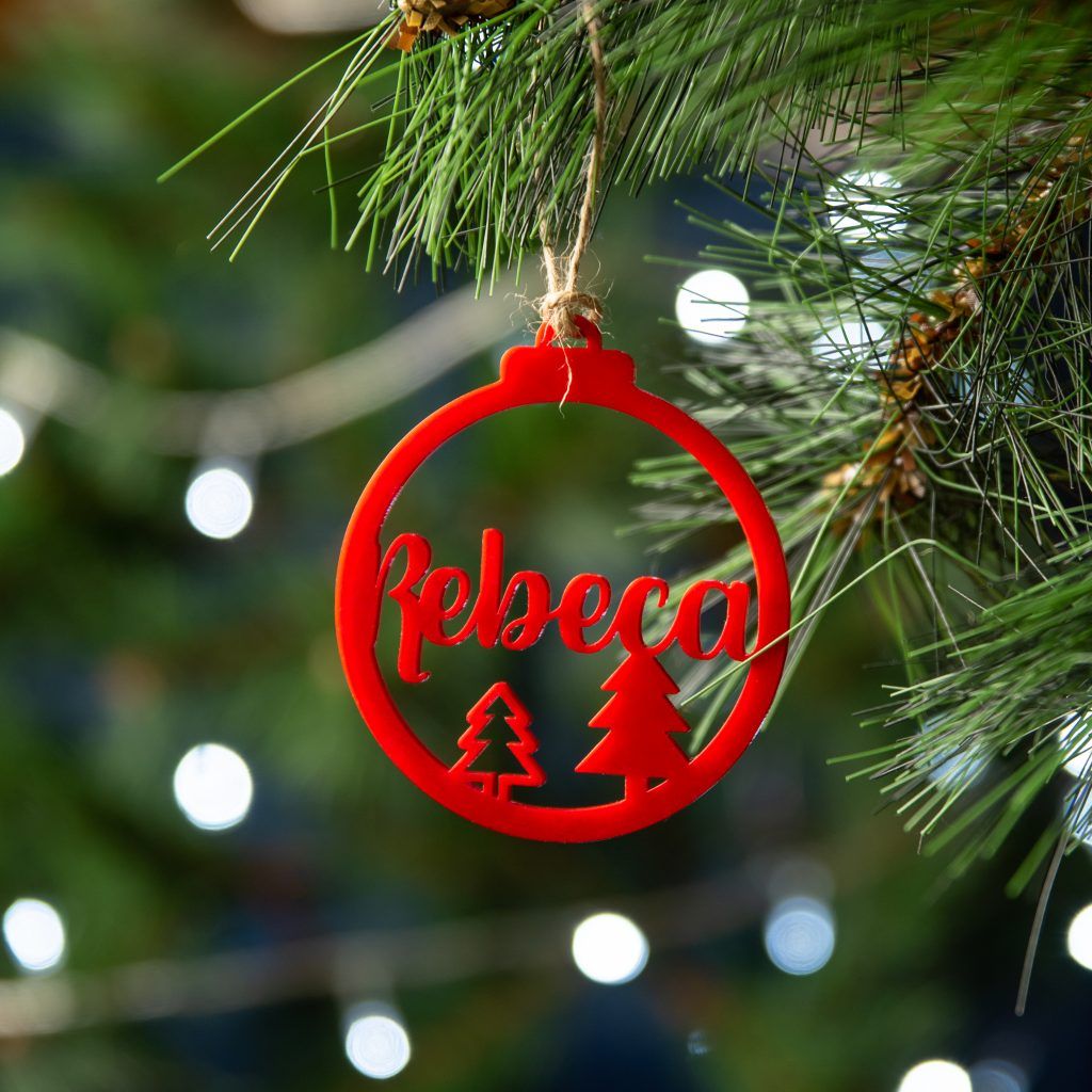 Bola de Navidad personalizada (madera o color)