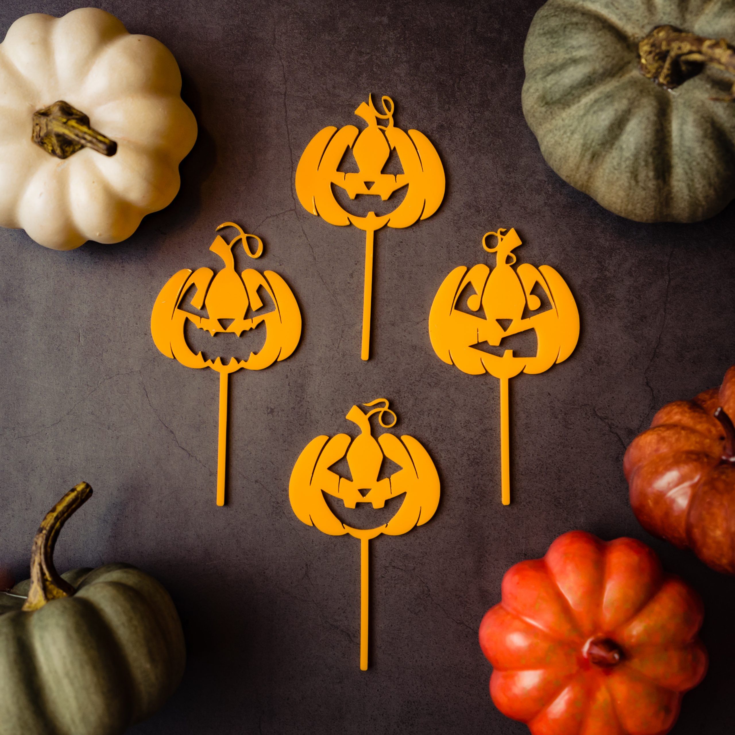 Set calabazas mini toppers