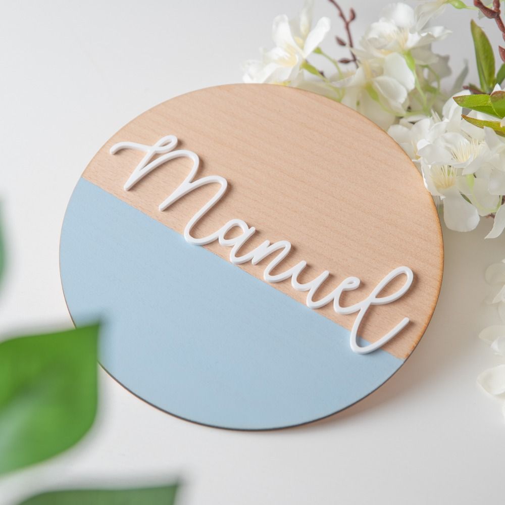 PLACA BABY AZUL
