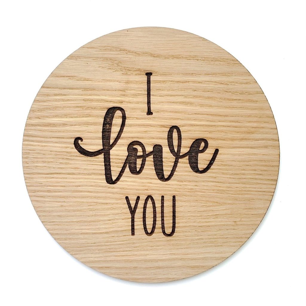 Placa I love you
