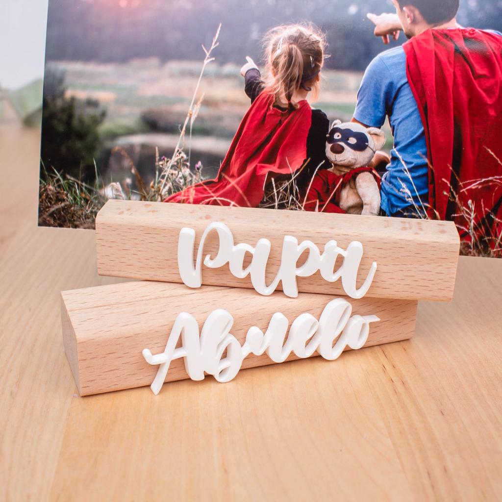 Base de madera con foto (especial Día del Padre) - Imagen 2