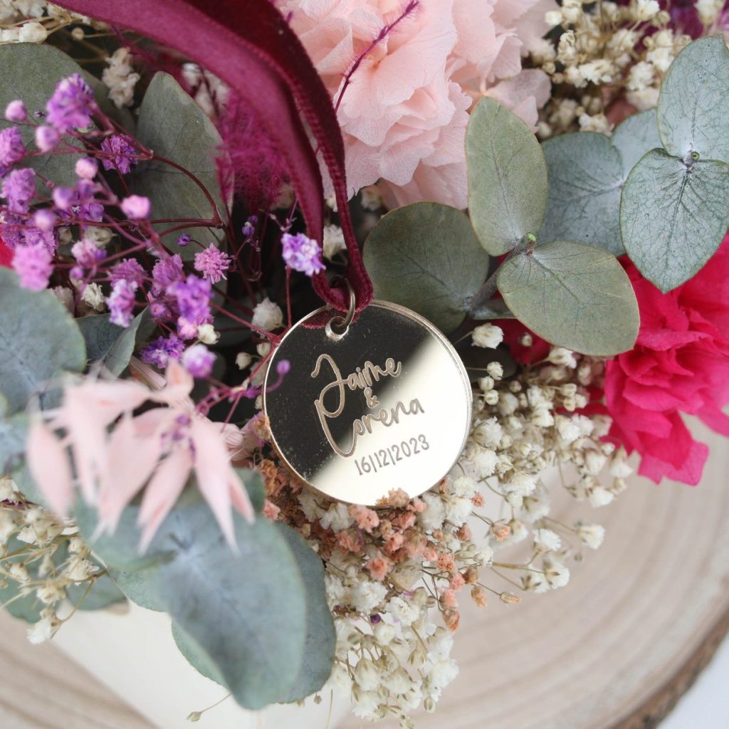 Medalla para ramo de flores