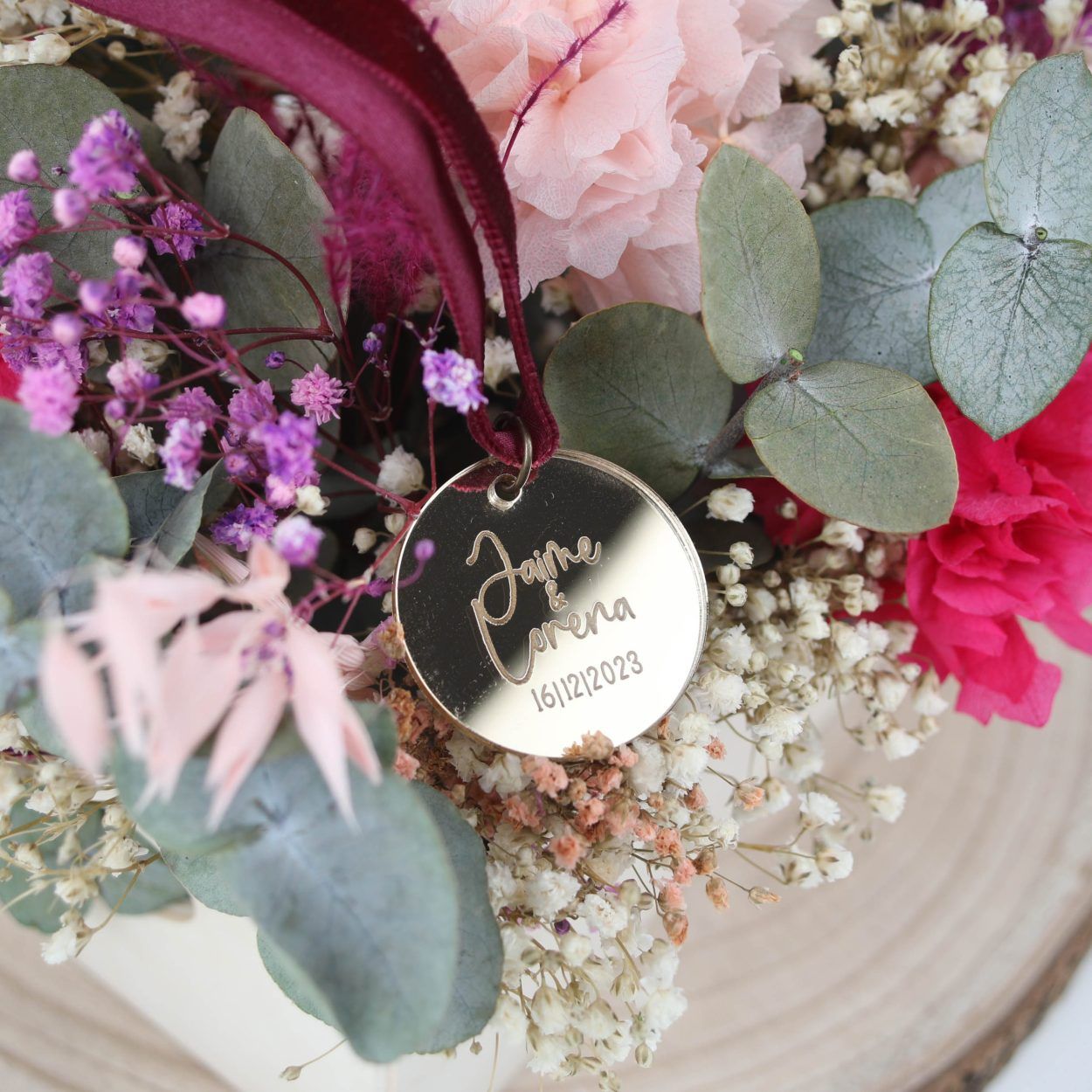 Medalla para ramo de flores
